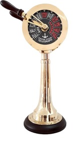 Réplica de telégrafo de latón Vintage para decoración náutica del hogar, ideal para exhibición de escritorio de oficina y colección marítima - Product Image 3