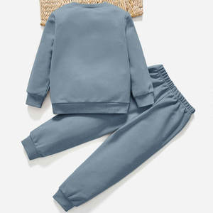 Vêtements pour enfants, filles et garçons, ensemble de sweat-shirts et de pantalons tendance, veste pour enfants, costume de sport d'hiver, survêtement - Product Image 4