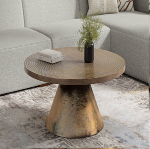 Table basse contemporaine design cage en fil de métal doré avec dessus en verre noir disponible à prix de gros. - Product Image 2