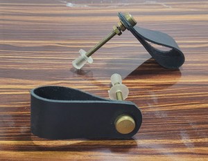 HBRMW 251 moderne noir cuir tiroir porte armoire boutons et poignée de traction pour chambre armoire cuisine commode salle de bain Application - Product Image 2