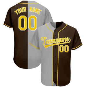 Nuevo diseño personalizado Nombre Camiseta del equipo de béisbol Transpirable Poliéster Spandex Ropa deportiva Bajo MOQ Impreso Sublimación Contraste de color - Product Image 3