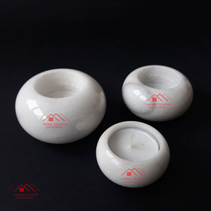 Top Selling Product White Stone Color Tealight <b>Candle</b> <b>Holder</b> for Dinner Table Decor Real <b>Marble</b> <b>Candle</b> Tealight <b>Holder</b> - Product Image 2