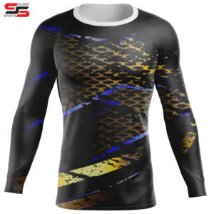 เสื้อกระชับทรงสำหรับผู้ชายเสื้อ100% UPF50โพลีเอสเตอร์ + เสื้อรัดรูประบายอากาศกันยูวีสำหรับดำน้ำเล่นเซิร์ฟ - Product Image 3