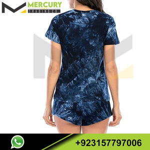 Conjunto de Mujer al por Mayor, Camiseta de Manga Corta con Cuello Redondo + Pantalones Cortos, Ropa Deportiva 2024, Conjuntos de 2 Piezas - Product Image 2