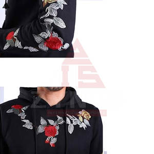 Sweat à capuche brodé de qualité supérieure pour hommes, coupe oversize, en mélange de coton, personnalisable, prix de gros - Product Image 5