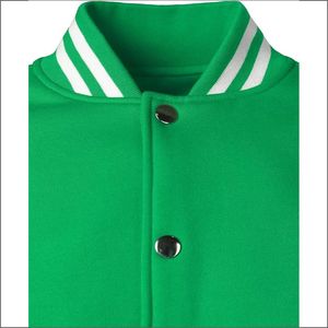 เสื้อแจ็กเก็ตเบสบอลสำหรับผู้ชายเสื้อทีมตัวแทนของผู้ชายมาใหม่พร้อมการปักและการออกแบบพัฟ - Product Image 4