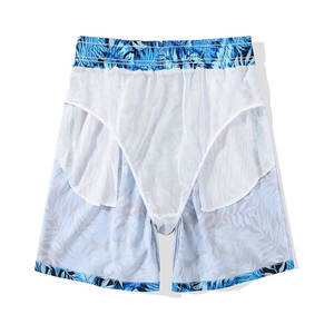 กางเกงชายหาดขาสั้นผ้าแคนวาสตาข่ายระบายอากาศได้ดีมีขอบระบาย100% สำหรับฤดูร้อน - Product Image 3