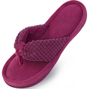 <span class=keywords><strong>Chanclas</strong></span> de espuma viscoelástica para <span class=keywords><strong>mujer</strong></span>, de tela de algodón, para interiores, para todas las estaciones - Product Image 4