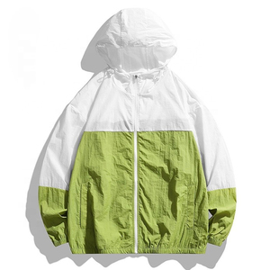 High Quality Canvas <b>Lightweight</b> Full Zip Stand Collar Spring Waterproof Windbreaker <b>Jacket</b> for <b>Men</b> Women - Product Image 3