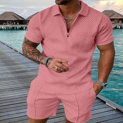 Conjunto de Shorts de Verano para Hombre de Alta Calidad, Transpirable, 100% Algodón, Color Sólido, Logotipo Personalizado para Ropa Casual al Aire Libre - Product Image 2