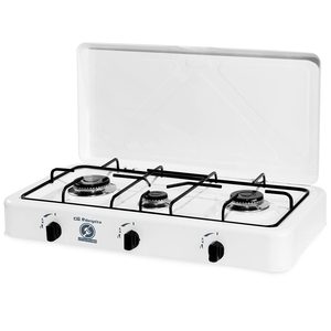 Fornello a Gas FM a 3 Fuochi con Coperchio per Uso Esterno - Product Image 1