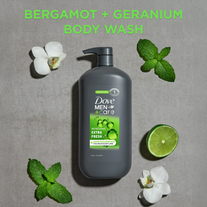 (Paquete de 3) Jabón líquido Dove Men+Care Extra Fresh refrescante e hidratante para rostro y cuerpo, 30 fl oz - Product Image 6