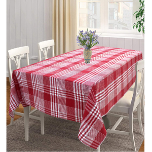 Wedding Bulk Fancy Promotion 100% Organic Cotton Gots Certificate New Design Linen Dinner Tassel Design Printed Home Table Cloth - Product Image 5