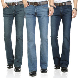 Jeans droits en coton 100% pour hommes, respirants, à carreaux, nouveau style d'été et d'automne, haute qualité, 100% coton - Product Image 2