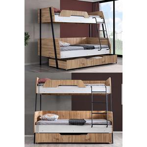 Letto a castello, Alba Cublu ampio letto a castello, 120x200 cm - 90x200 cm
