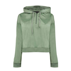 Pulls courts à capuche surdimensionnés pour femmes avec polaire en coton de haute qualité pour le jogging ou l'entraînement - Product Image 1