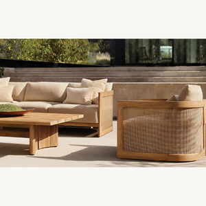 Table rectangulaire en teck, style moderne, idéale pour l'extérieur, durable, en promotion. - Product Image 5