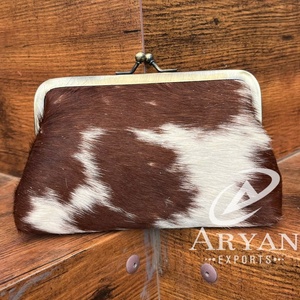 มาใหม่ล่าสุดรูปแบบตะวันตกผมบนซ่อน Cowhide หนังเหรียญกระเป๋าสตางค์คลัทช์กระเป๋าสตางค์หนังคลัทช์ - Product Image 1