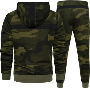 Survêtements pour hommes 2 pièces survêtement à capuche décontracté camouflage design jogging survêtements pour hommes - Product Image 2