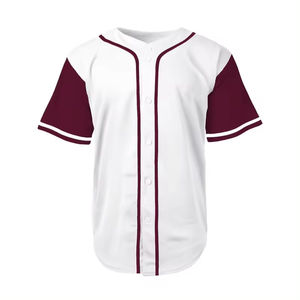 Maillot de baseball hommes vêtements de sport vêtements nom de l'équipe personnalisée numéro sublimé respirant anti-rides respirant maillot de baseball - Product Image 1