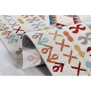 Tapis d'intérieur multicolore moderne Netline Home Depot CO001, 100 % polyester, anti-peluches, facile à nettoyer, durable pour la chambre à coucher - Product Image 1