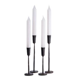 Ensemble de 4 bougeoirs avec support de table de forme abstraite, lanternes de couleur noire et pots de bougies décoratifs pour la maison, l'hôtel, le Restaurant - Product Image 3