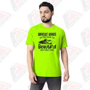 T-shirt confortable ultra doux essentiel pour hommes pour l'été Appliques écologiques Décoration Denim Batik Velours côtelé Options de tissu - Product Image 5