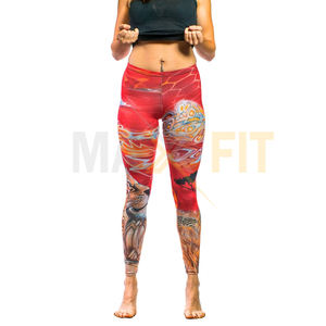 2023เลกกิ้งเอวสูงของผู้หญิงชุดเล่นโยคะระบายอากาศได้ดีเลกกิ้งพิมพ์ลายซับลิเมตลำลองดีไซน์ล่าสุดสีสันสดใส - Product Image 2