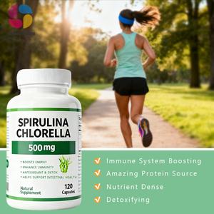 Non-Gmo <span class=keywords><strong>Spirulina</strong></span> Chlorella <span class=keywords><strong>Capsules</strong></span> Supplement - 120 Gemakkelijk Te Slikken <span class=keywords><strong>Capsules</strong></span> Voor Dagelijks Welzijn En Energie - Product Image 3
