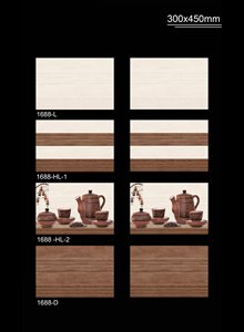 Azulejos de cerámica para pared de 30x45 cm, efecto flor natural, diseño 3D, acabado brillante impreso digital para uso en interiores - Product Image 3