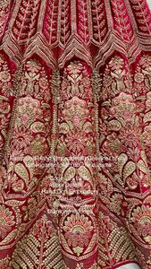 Belle Cangiri Choli Dupatta avec velours brodé Zari diamant paillettes main-Dori travail Softnet pour mariage nuptial Lehenga - Product Image 5