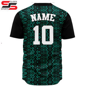 Camisetas de Béisbol Sublimadas Personalizadas OEM, Uniforme de Equipo con Botones, Ropa Deportiva Transpirable de Secado Rápido para Hombres, Mujeres y Jóvenes Jugadores con Nombres - Product Image 2