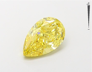 Aniva Jewels 1.54ct Fancy Vivid Yellow IGI Certified HPHT Grown Lab Diamond Forma de pera Diamantes sueltos - Product Image 1