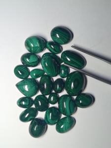 Malachite Cabochon prix de gros Lot malachite verte pierres précieuses en vrac Malachite bague taille pierre précieuse prix par pièces prix d'usine - Product Image 5