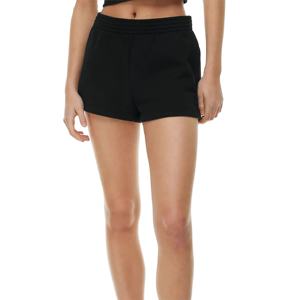 Short de sport taille haute pour filles, jogger de course à pied, short en molleton de coton pour femmes - Product Image 1