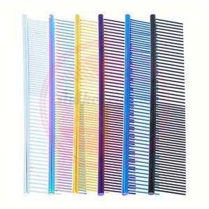 Professional Customized Pet Grooming Tools\premium Quality Stainless Steel Teeth Greyhound Combs for Dogs Cats - Product Image 5