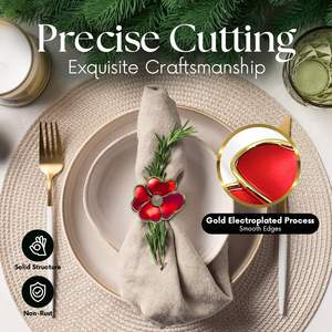 Servilletero hecho a mano de calidad superior para ajustes de mesa elegantes Diseño duradero y ligero para fiestas, bodas y cenas - Product Image 4