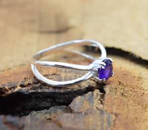 Anillo de Amatista con Plata de Ley 925, Joyería Elegante Hecha a Mano, Regalo para Navidad - Product Image 2