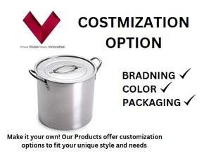 Olla de Inducción de Acero Inoxidable de Primera Calidad al por Mayor, Duradera, Elegante y Apta para Inducción, Olla Compatible con Inducción - Product Image 3