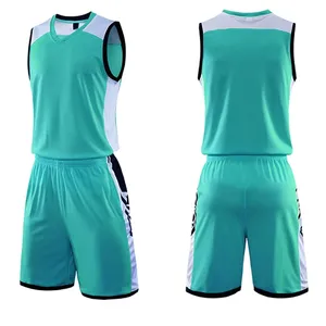 Grosir Jersey basket sublimasi desain terbaik kustom kualitas tinggi Jersey basket jaring murah