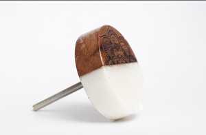 ลูกบิดประตูลิ้นชักทำจากไม้และเรซินที่ทำจากเรซินสำหรับห้องครัวห้องน้ำห้องนั่งเล่นเฟอร์นิเจอร์ตกแต่ง - Product Image 2