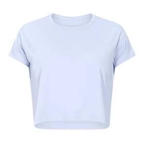 Camisetas de algodón liso de alta calidad OEM camiseta recortada cuadrada con logotipo personalizado camiseta de mujer de gran tamaño - Product Image 4