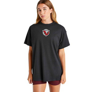 เสื้อยืดผ้าฝ้ายโอเวอร์ไซส์เป็นมิตรต่อสิ่งแวดล้อมสำหรับผู้หญิงทรงหลวมไซส์ใหญ่พิเศษระบายอากาศได้ดีแห้งเร็วสำหรับฤดูร้อน - Product Image 1