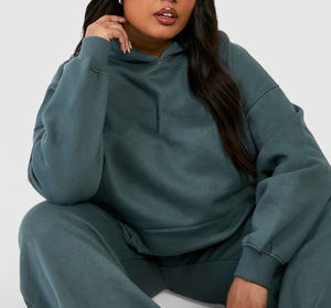 OEM/ODM Logo imprimé personnalisé Sweats à capuche et sweat-shirt surdimensionnés 100% coton Vêtements décontractés Pull lourd sweats à capuche pour femmes - Product Image 3