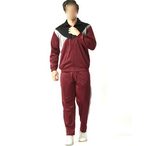 Chándales con cremallera frontal bloqueados de 2025 colores, ropa de jogging para hombre, conjuntos de chándal de poliéster de longitud completa transpirables de ajuste Regular - Product Image 1