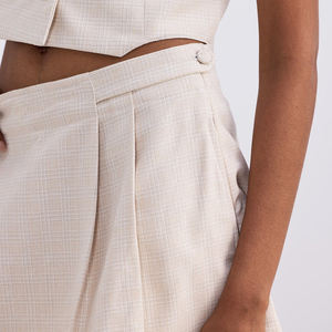 Falda Corta Plisada Lisa Personalizada con Bolsillos, Shorts de Cintura Alta Elásticos, Falda Deportiva para Tenis - Product Image 6