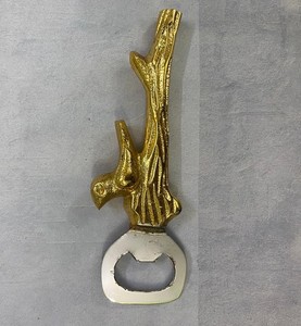 AK Brass <b>Metal</b> <b>Bottle</b> Opener Bird Shape In Gold & Silver Finished Modern Style Opener For Kitchenware Accessories / Barware - Product Image 1