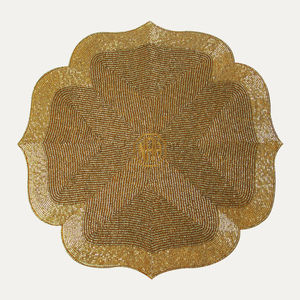 Sets de table en coton perlé faits à la main, réglage de table en lin anti-dérapant de luxe pour la maison, exportation en vrac, fournisseur indien en gros, usine - Product Image 1