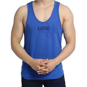 OEM Customเสื้อยืดแขนกุดสําหรับชายพิมพ์เสื้อยืดผ้าฝ้าย 100% Breathableเปล่าพลัสขนาดชายยิมเสื้อกล้าม - Product Image 1