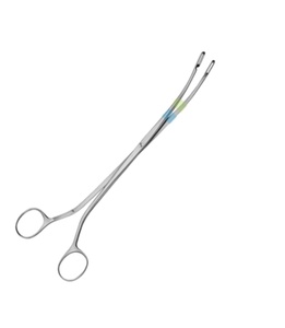 Pinzas para cálculos renales de acero inoxidable quirúrgico, certificadas CE Clase I, 220 mm, manuales, para uso en tejidos profundos y cavidades corporales - Product Image 1